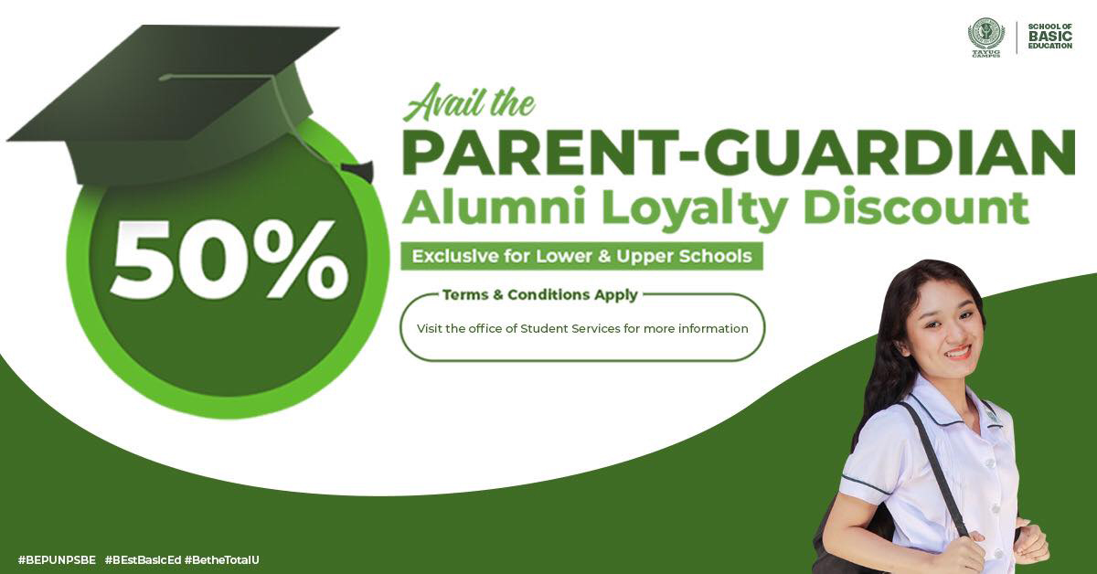Alumni Loyalty Discount now offered in the School of Basic Education PUNP